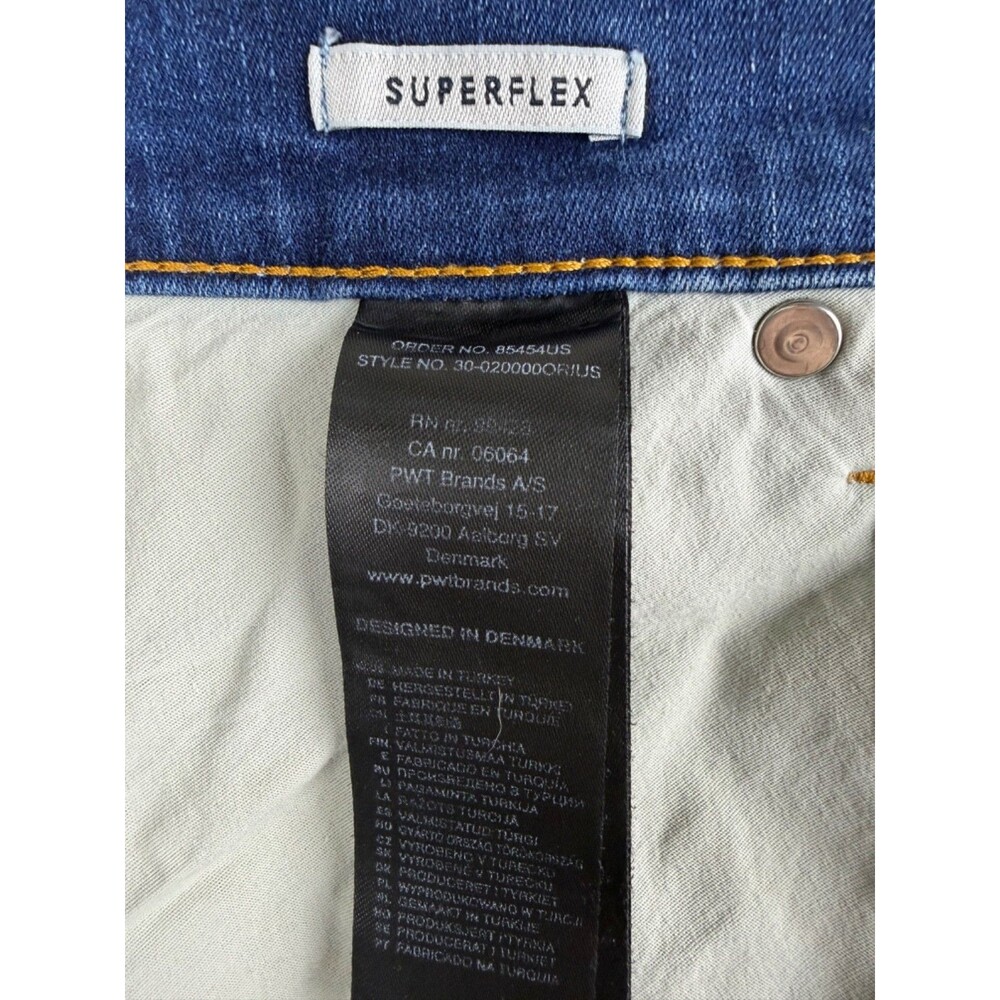 Lindbergh Aviation Heritage Jeans Blue Superflex 38 x 34 Made in Europe Quality - Picture 10 of 12